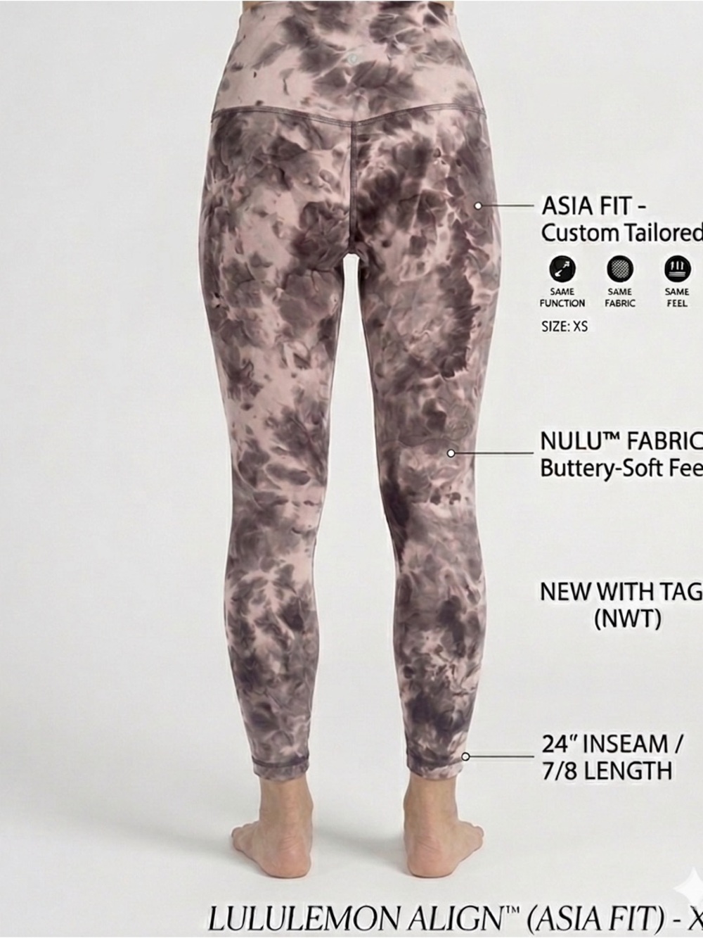 Lululemon Align™ High-Rise Pant 24" (Asia Fit) - Diamond Dye Silver Blue Tidewat